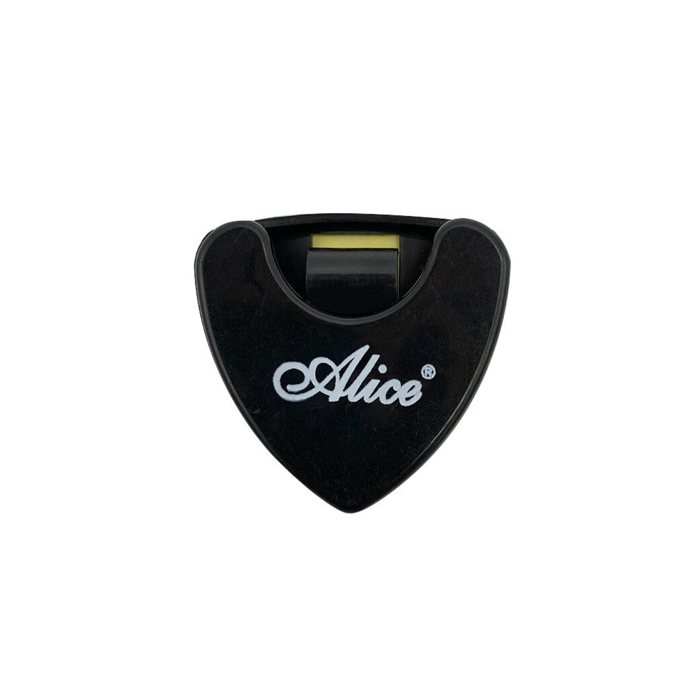 Alice - A010ABK, Porte de médiator pour Guitare Basse, Noir