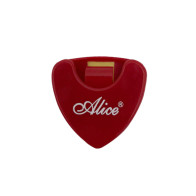 Alice - A010ARD, Pick Holder For Bass Guitar, Red