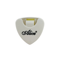 Alice - A010AWH, Porte de médiator pour Guitare Basse, Blanc