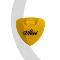 Alice - A010AYLW, Porte de médiator pour Guitare Basse, Jaune