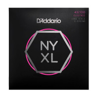 D'Addario - NYXL45130, Jeu de 5 cordes Basse électrique Nickel Wound 45-130