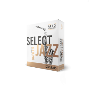 D'Addario - RRS10ASX3H, Pack de 10 anches de saxophone alto  Select Jazz unfiled, Force 3 (Hard)