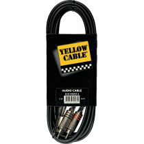 Aywa - Y042, 2 RCA mâle/jack stéréo mâle 3m