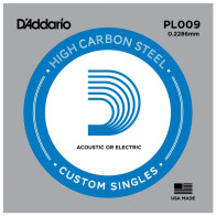 D'Addario - PL009, Corde Guitare électrique/Acoustique en Acier Plein 009