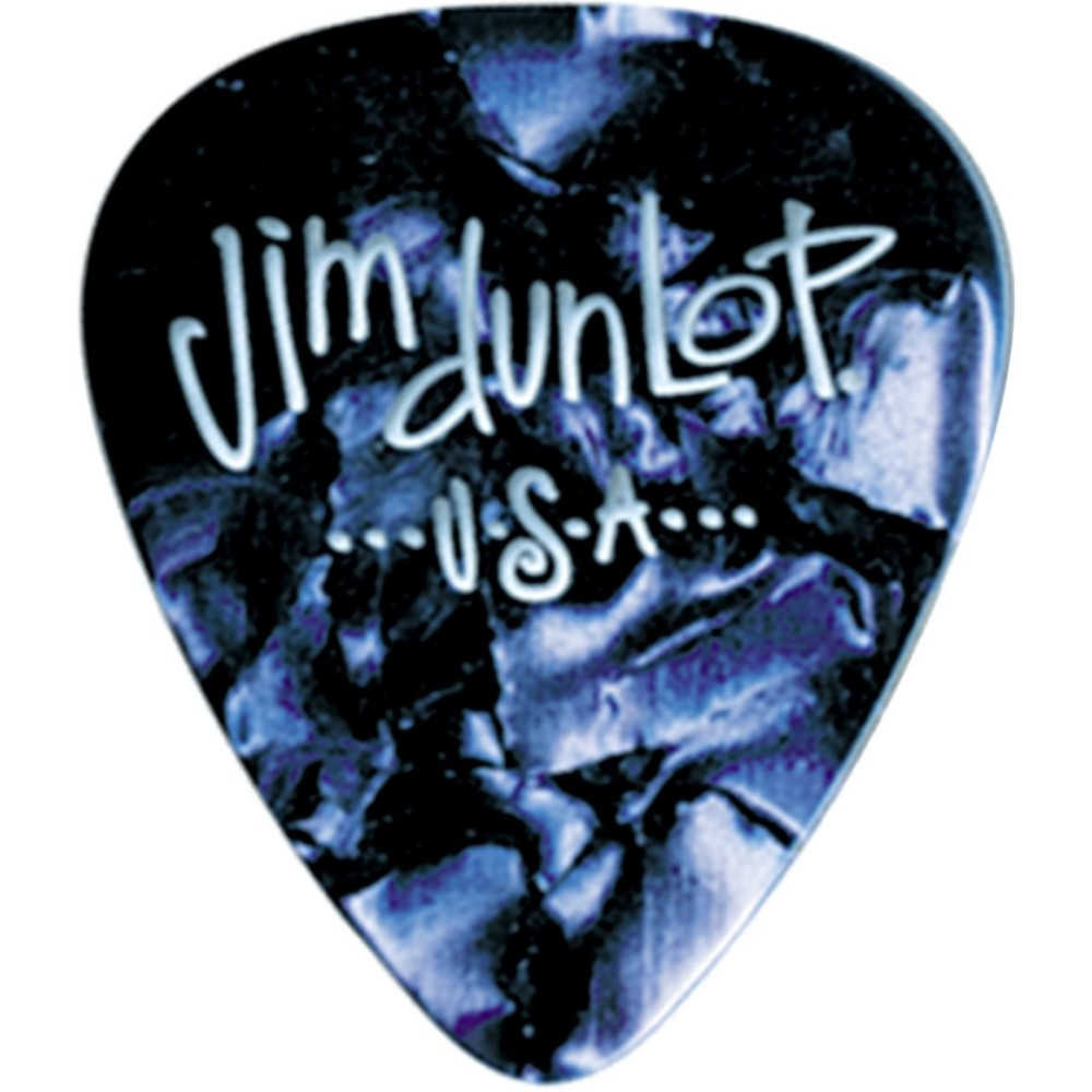 Dunlop - CELLUMBL, Médiator guitare Celluloïd Series medium, Bleu clair
