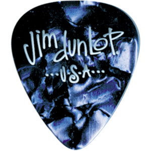 Dunlop - CELLUMBL, Médiator guitare Celluloïd Series medium, Bleu clair
