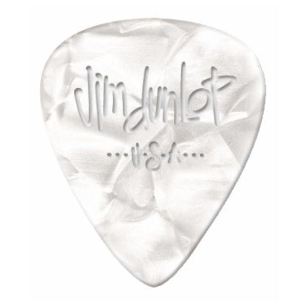 Dunlop - CELLUMCLR, Médiator guitare médium Celluloïd, Transparent