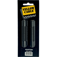 Yellow Cable - ECO AD32, Adaptateur mini jack stéréo femelle / mini jack stéréo femelle, lot de 2