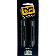 Yellow Cable - ECO AD22, Adaptateur Jack stéréo fem. jack stéréo fem. - lot de 2
