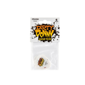 Dunlop - BL111P, Pack de 6 médiators Dirty Donny, 1.0mm