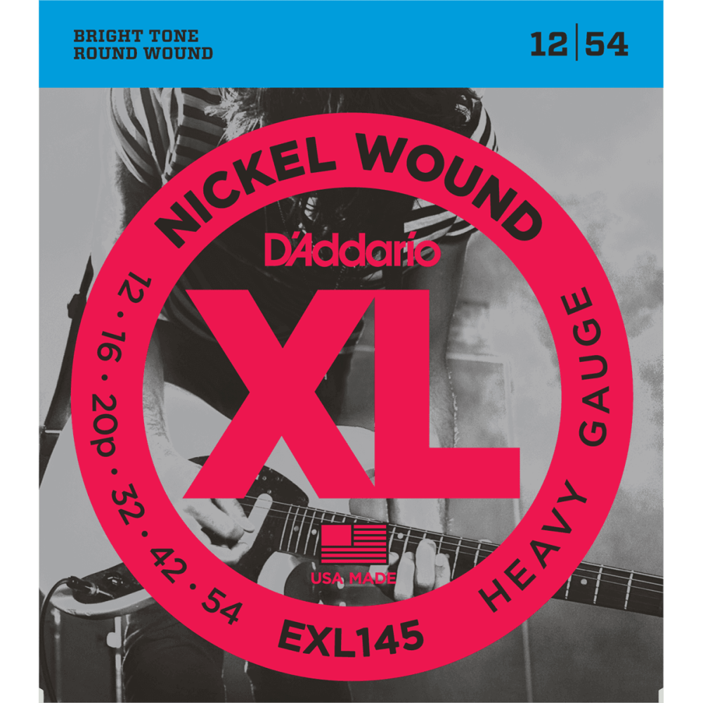 D'Addario EXL145,Heavy Cordes Guitare électrique 12-54 D'Addario EXL145,Heavy Cordes Guitare électrique 12-54