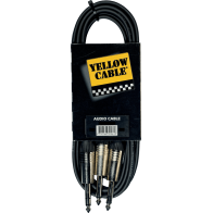 Yellow Cable - ECO K05-6, 2 jacks mono mâle/j. stéréo mâle 6m