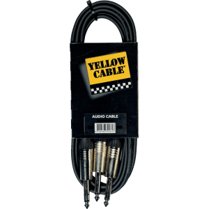 Yellow Cable - ECO K05-6, 2 jacks mono mâle/j. stéréo mâle 6m