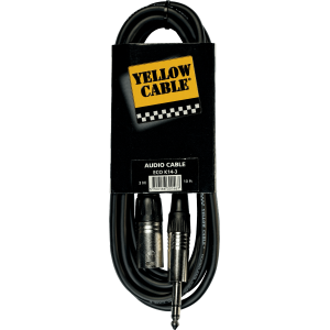 Yellow Cable - ECO K14-6, Câble  Jack stéréo mâle/ XLR mâle 6m