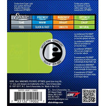 Elixir - 19052, Cordes guitare électrique  Optiweb Light, 10-46