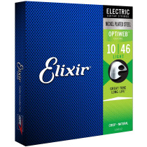 Elixir - 19052, Cordes guitare électrique  Optiweb Light, 10-46