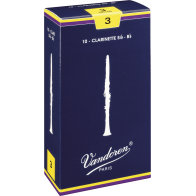 Vandoren - CR103, Pack de 10 Anches pour Clarinette Sib - Force 3