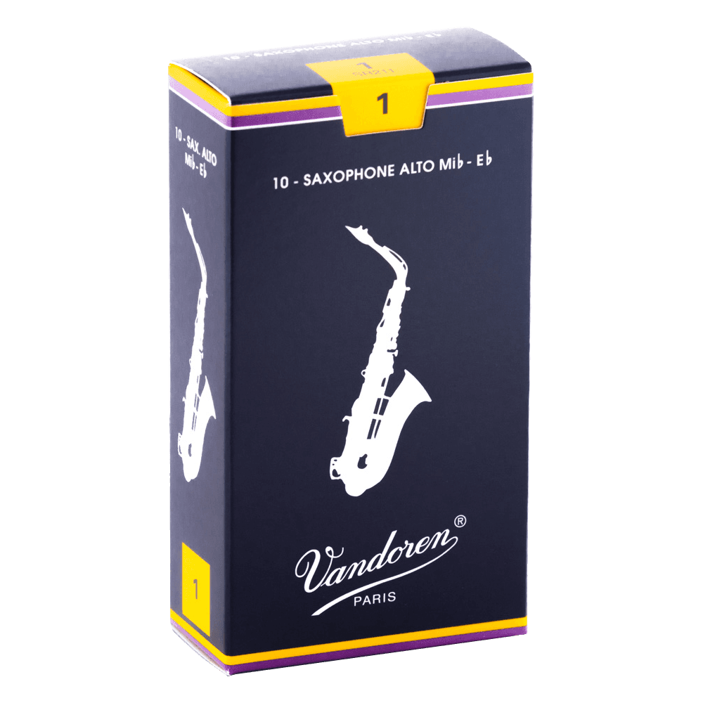 Vandoren - SR211, Pack of 10 Reeds For Saxophone Alto "E Flat" - Force 1 Vandoren - SR211, Pack of 10 Reeds For Saxophone Alto "E Flat" - Force 1