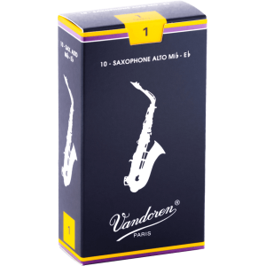 Vandoren - SR211, Pack of 10 Reeds For Saxophone Alto "E Flat" - Force 1
