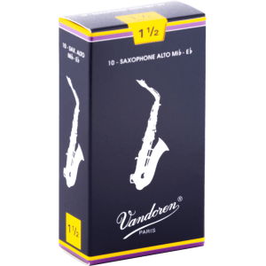 Vandoren - SR2115, Pack de 10 Anches pour Saxophone Alto Mib - Force 1,5