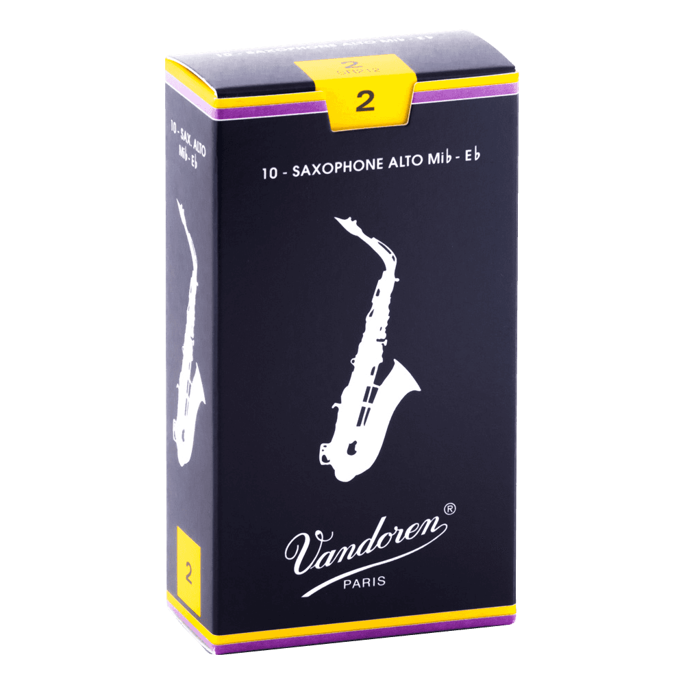 Vandoren - SR212, Pack de 10 Anches pour Saxophone Alto Mib - Force 2 Vandoren - SR212, Pack de 10 Anches pour Saxophone Alto Mib - Force 2