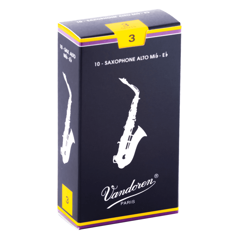 Vandoren - SR213, Pack de 10 Anches pour Saxophone Alto Mib - Force 3 Vandoren - SR213, Pack de 10 Anches pour Saxophone Alto Mib - Force 3
