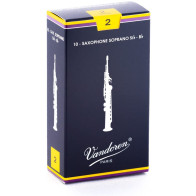 Vandoren - SR202, Pack of 10 Reeds For Saxophone Soprano"B Flat" - Force 2