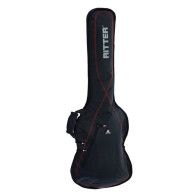 Ritter - RGP2-B-B-BRD, Bass Guitar Bag, Black And Red
