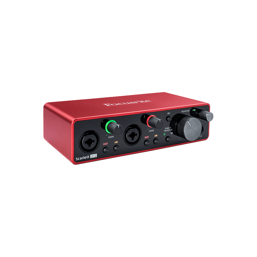 Focusrite - Scarlett3 2i2, Interface Audio USB-C 3ème génération 2 In / 2 Out