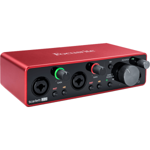 Focusrite - Scarlett3 2i2, Interface Audio USB-C 3ème génération 2 In / 2 Out