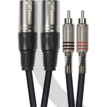Aywa - Y054, 2 RCA mâle/2 XLR mâle, 3m