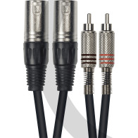 Aywa - Y054, 2 RCA mâle/2 XLR mâle, 3m