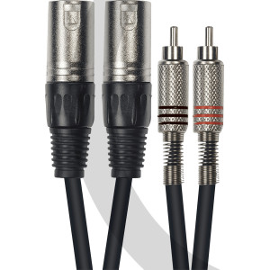 Aywa - Y054, 2 RCA mâle/2 XLR mâle, 3m