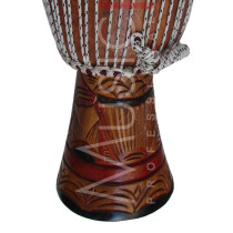 Musicplus - Djembé traditionnel, avec système de tension de cordon, 33cm