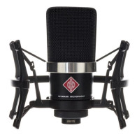 Neumann - TLM 102 Black, Large Capsule Electrostatic Studio Microphone Set