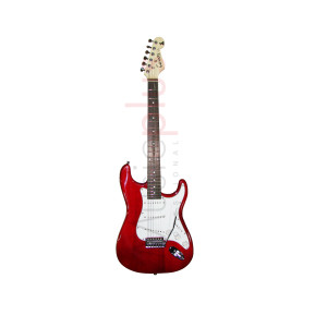 Tenson - X-10 RW, Guitare Electrique Coupe Strat Saturn Series SSS, Redwine