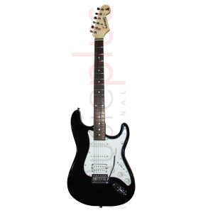 Tenson - X-20 BK, Guitare Electrique Coupe Strat Saturn Series HSS, Noir