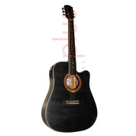 Tenson - P60-CE BK, Guitare Electro-Acoustique 4/4 Player Series, Noir