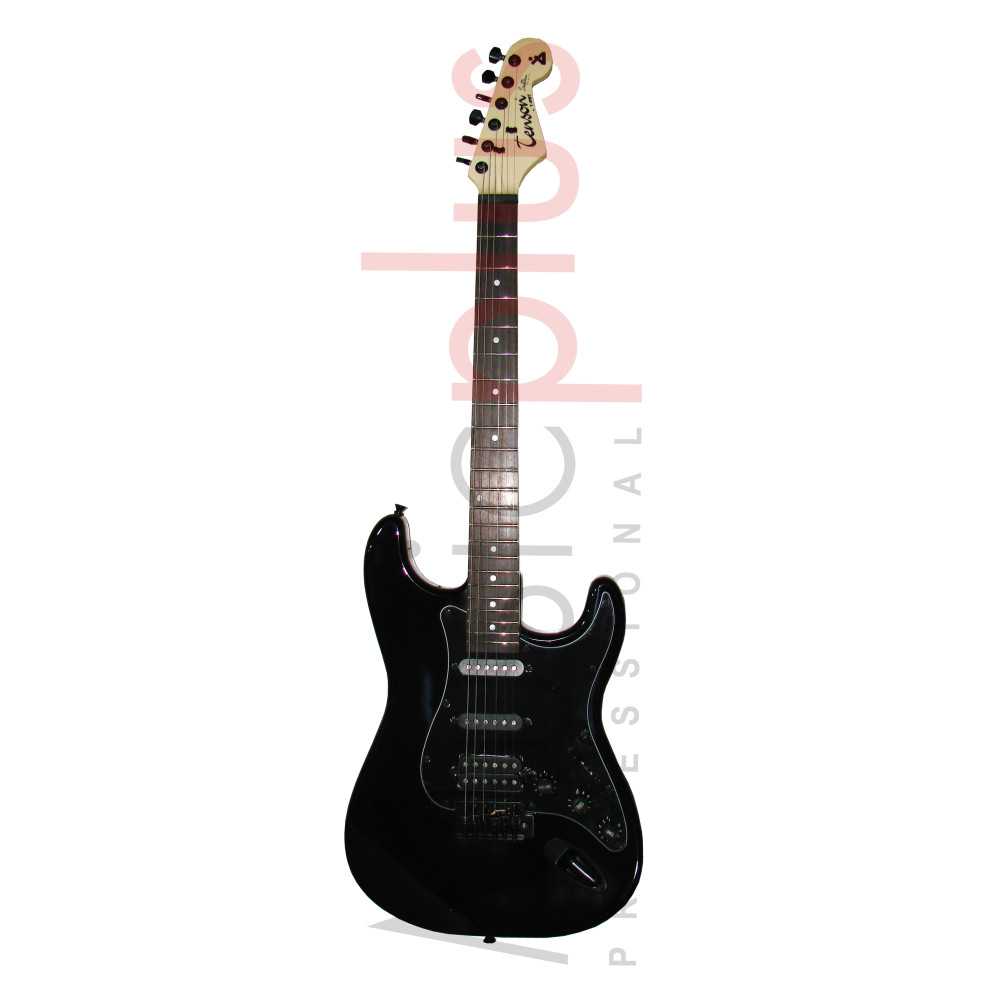 Tenson - X-20 AB, Guitare Electrique Coupe Strat Saturn Series HSS, All Black Tenson - X-20 AB, Guitare Electrique Coupe Strat Saturn Series HSS, All Black