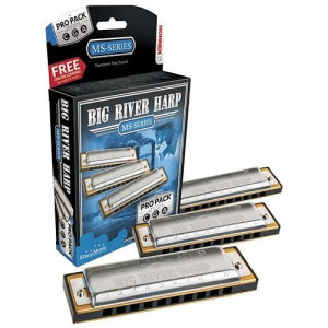 Hohner - M5900XP, Diatonic Harmonica Pack C (Do) A (La) G (Sol) Big River Harp Pro