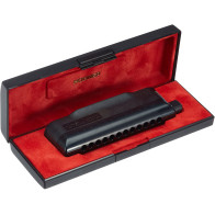 Hohner - M754510, Chromonica Harmonica CX12 en Sol ( G ), Noire