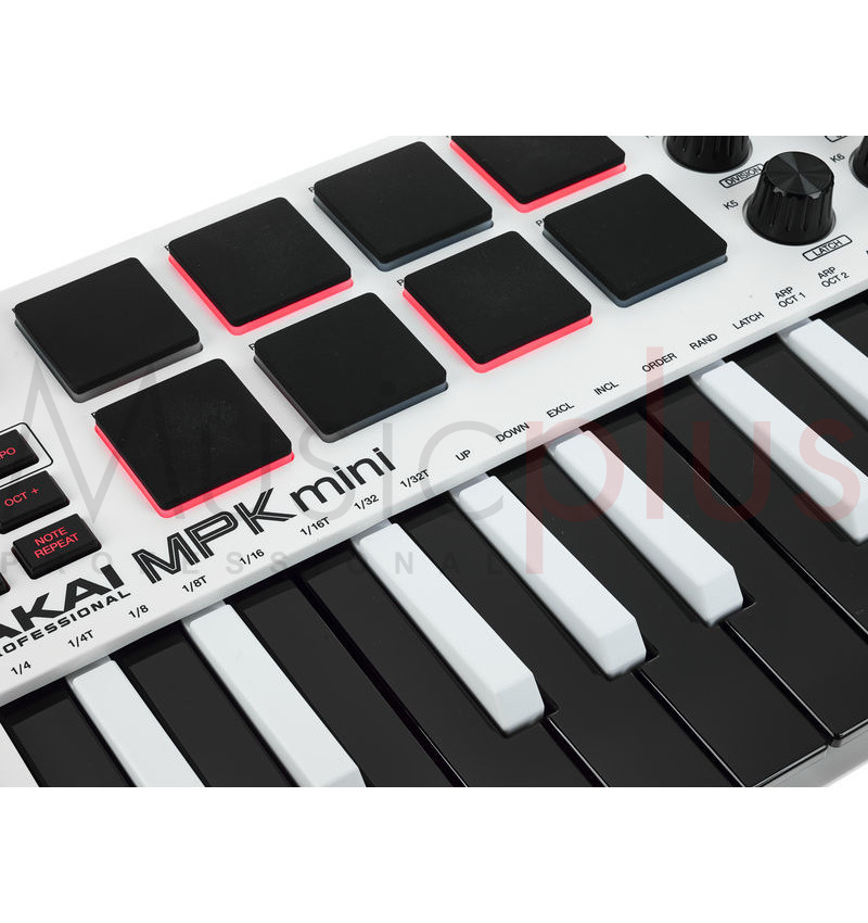 akai midi keyboard white