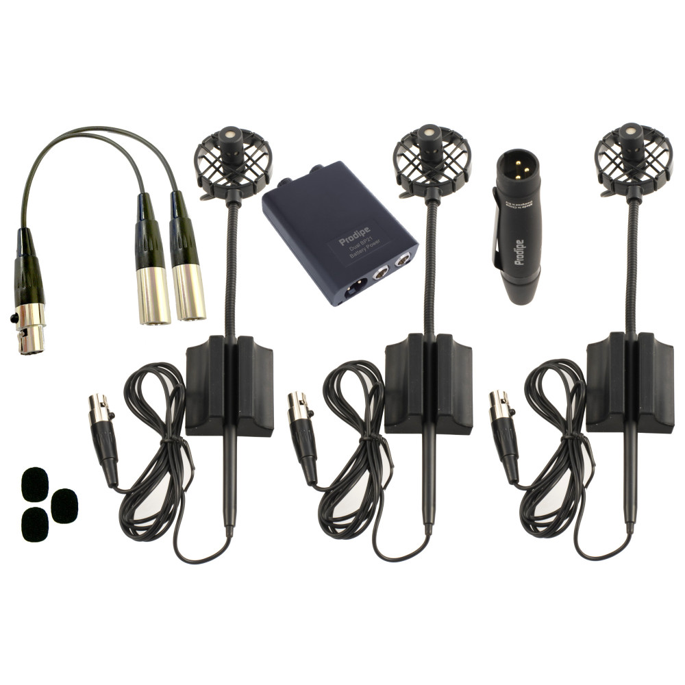 Prodipe - AL21 ROMANELLI, Kit de 3 micros pour accordéon Prodipe - AL21 ROMANELLI, Kit de 3 micros pour accordéon