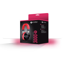 Prodipe - 3000BR, Casque de studio fermé, Rouge