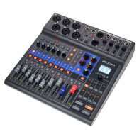 Zoom - LIVETRACK L-8, Compact Podcast Mixer, Audio Interface and Recorder