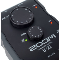 Zoom - U-22, Interface audio USB, 2 In / 2 Out