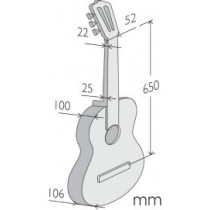 Alhambra - 6P, Guitare Classique 4/4