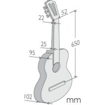 Alhambra - 4P, Guitare Classique 4/4