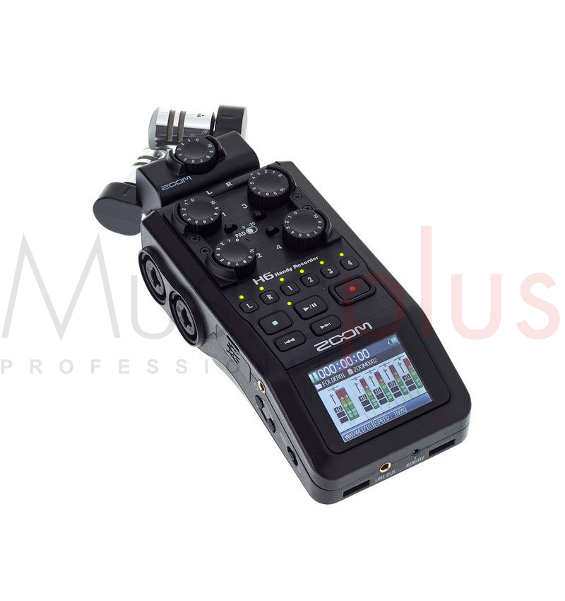 Zoom Portable Recorder, H6 All Black with 6-Input, 6-Tracks – University of  Hawaii Manoa Library Website