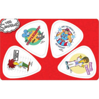Musicplus - PikCard ®, 4 Médiators Signature The Simpsons Cartoon 2